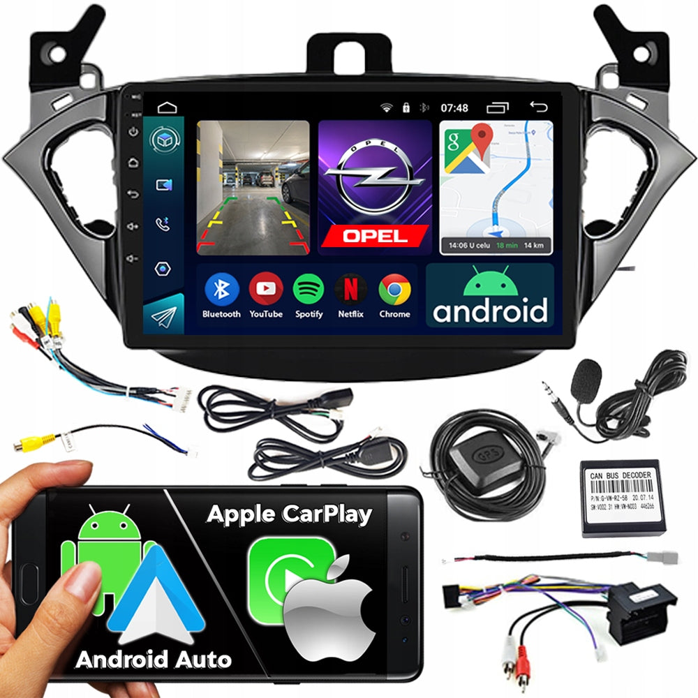 CAR RADIO 2DIN NCS RS-305 OPEL CORSA E 2014-2019 ANDROID NAVIGATION
