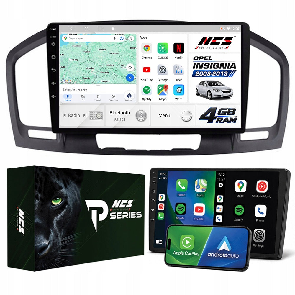 CAR RADIO 2DIN NCS RS-305 OPEL INSIGNIA 2008-2013 ANDROID NAVIGATION
