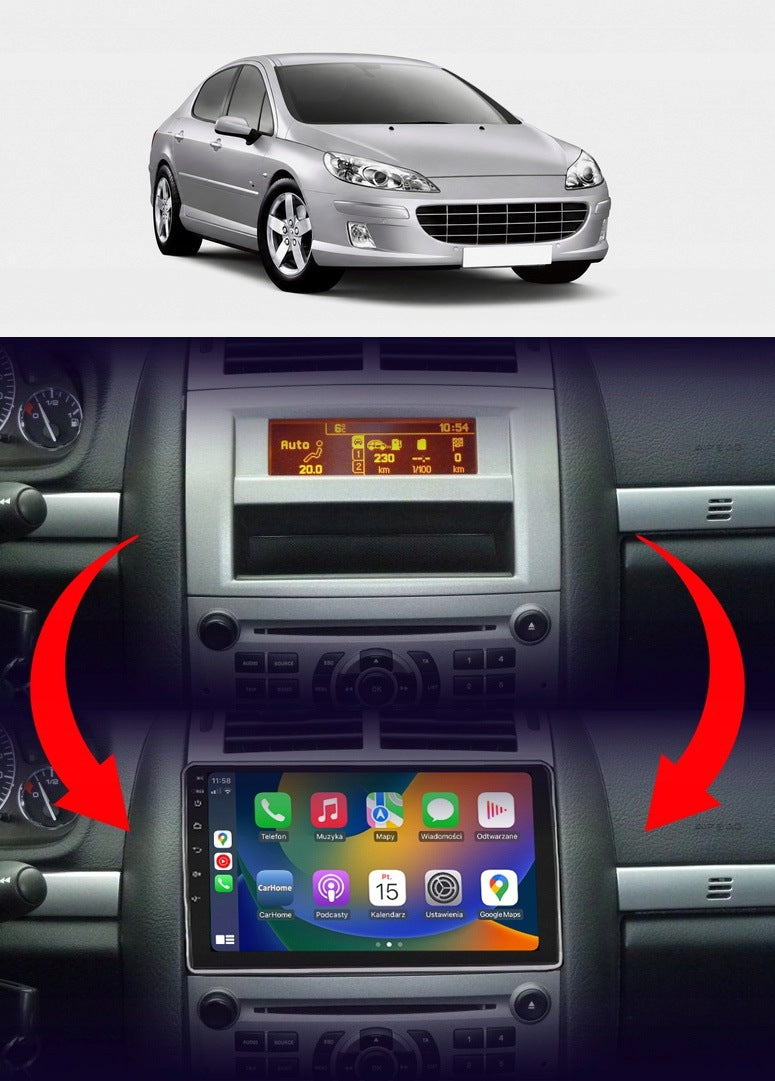 CAR RADIO 2DIN NCS RS-305 PEUGEOT 407 2004-2011 ANDROID NAVIGATION Packaging status original