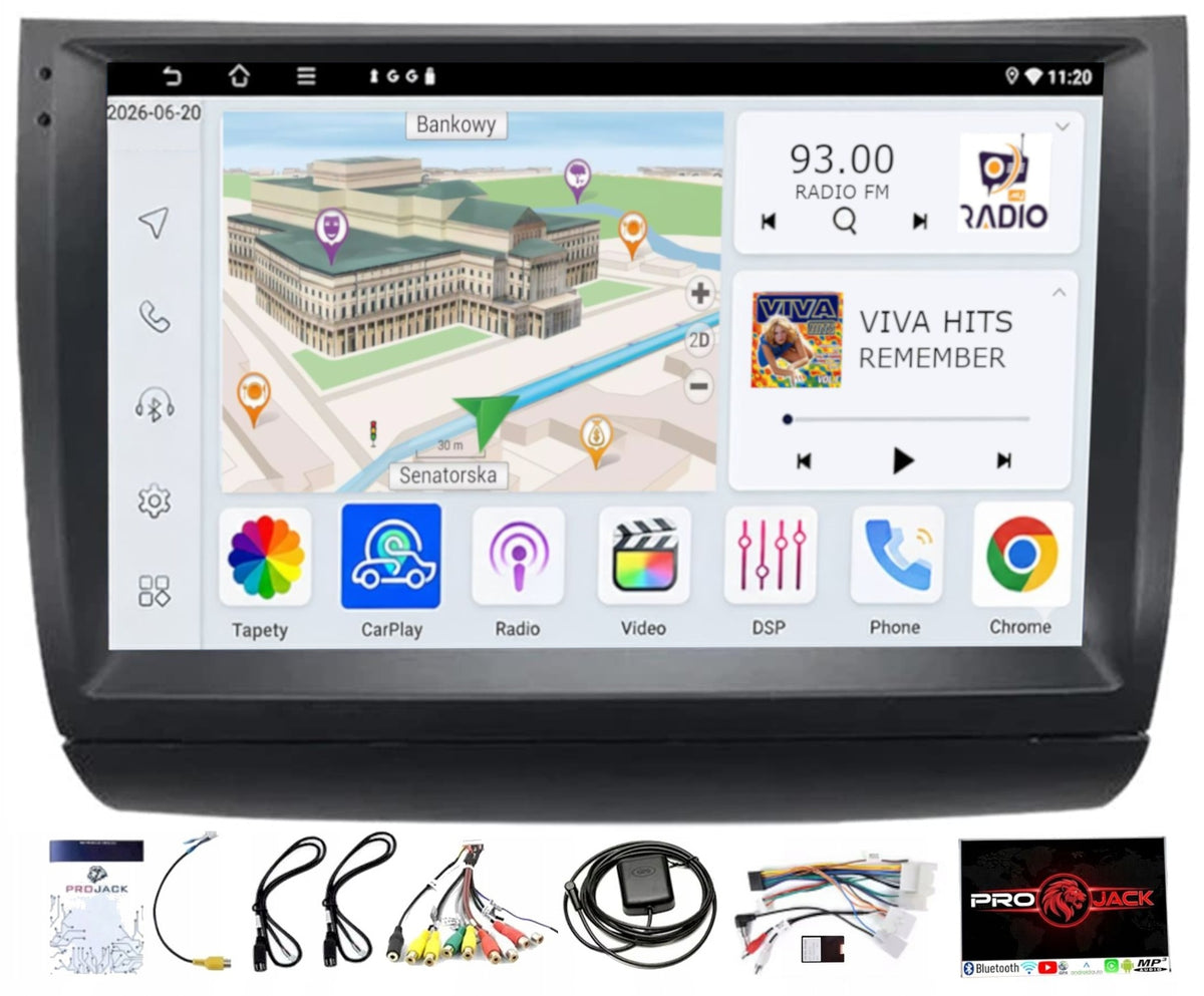 CAR RADIO ANDROID TOYOTA PRIUS 2003-2009 WIFI CARPLAY BT USB 4/64GB