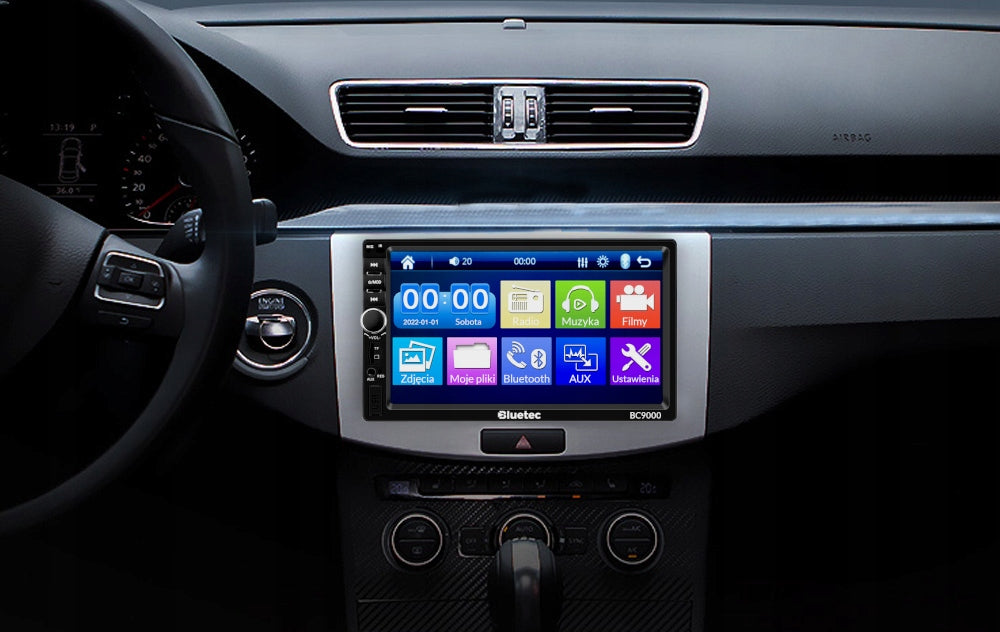 CAR RADIO BLUETOOTH 2 DIN 7 INCH RDS USB AUX MICRO SD 4x50W REMOTE CONTROL Packaging status original