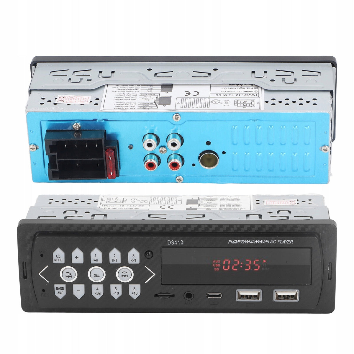 CAR RADIO BLUETOOTH USB AUX MP3 PLAYER RADIO REMOTE CONTROL