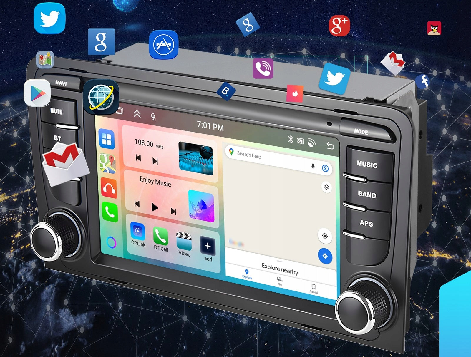 CAR RADIO FOR AUDI A3 ANDROID CARPLAY GPS WIFI RDS NAVIGATION 6GB RAM EAN (GTIN) 5905215797194