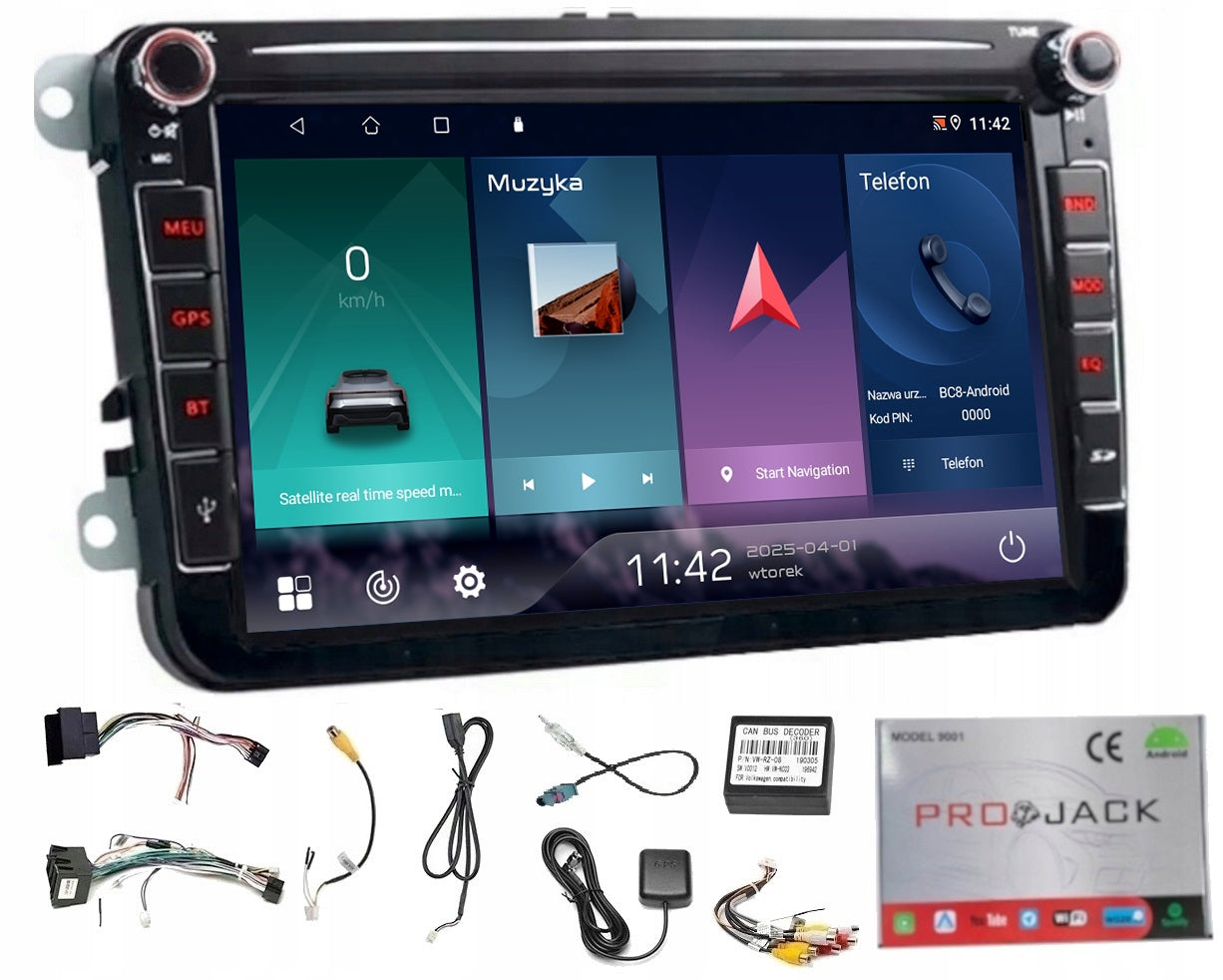CAR RADIO GPS ANDORID SKODA OCTAVIA II 2004-2015 WIF USB 2/64GB