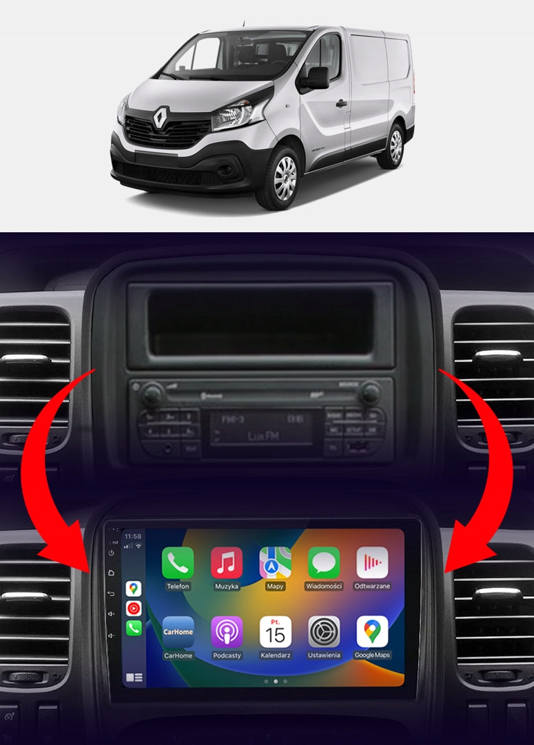 CAR RADIO NCS D9 RENAULT HIT 3 III 2014-2021 ANDROID 4GB LTE Packaging status original