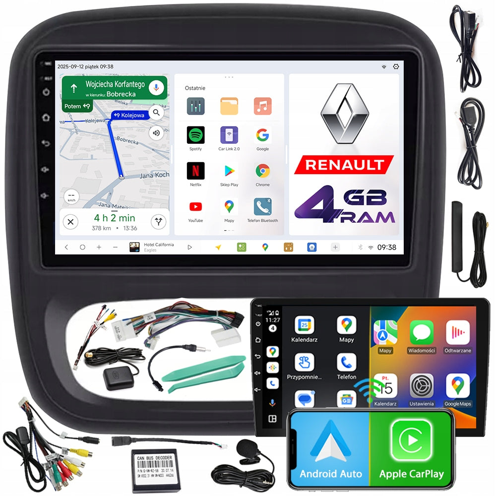 CAR RADIO NCS D9 RENAULT HIT 3 III 2014-2021 ANDROID 4GB LTE