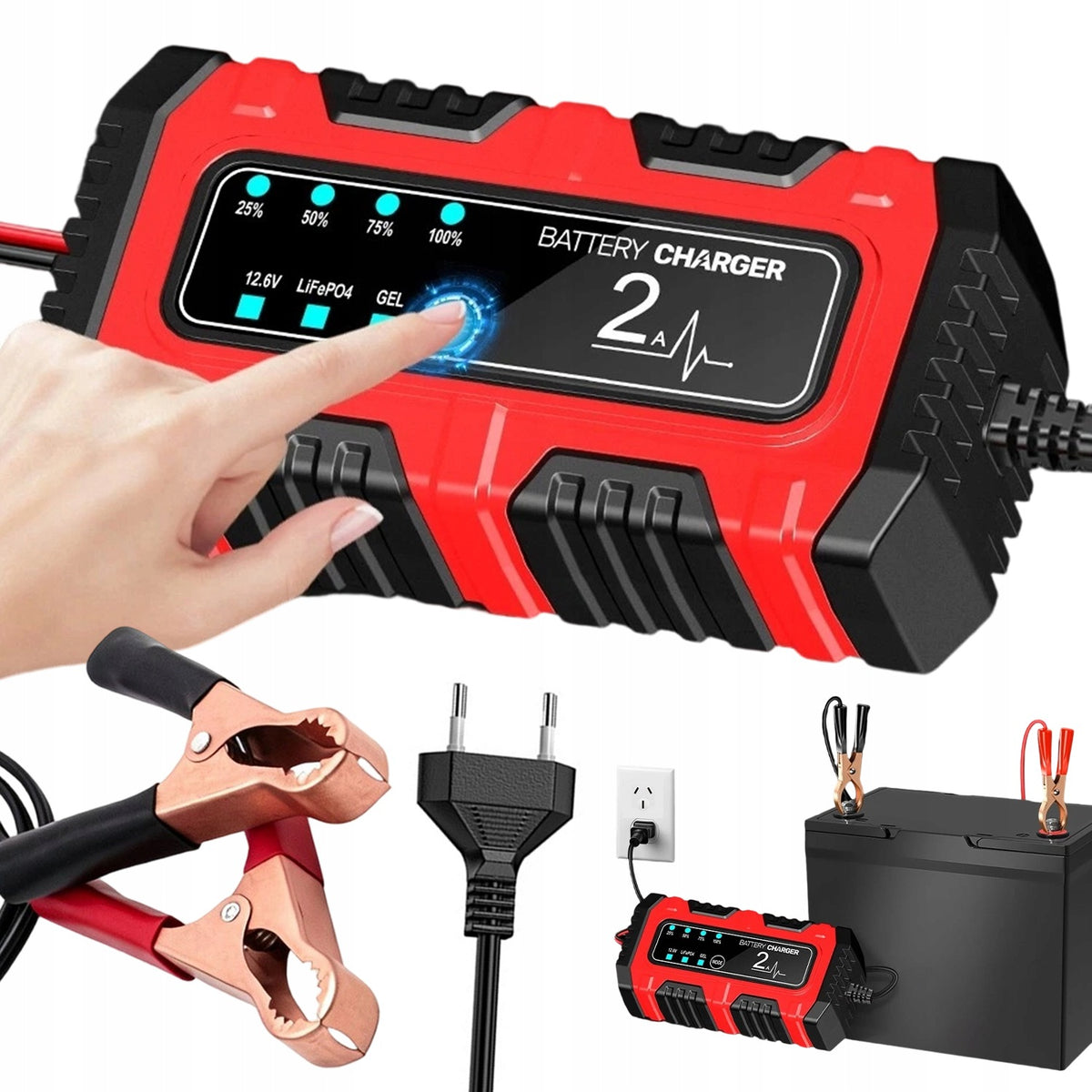 CAR RECTIFIER AUTOMATIC SMART WITH TRICKLE CHARGE FUNCTION