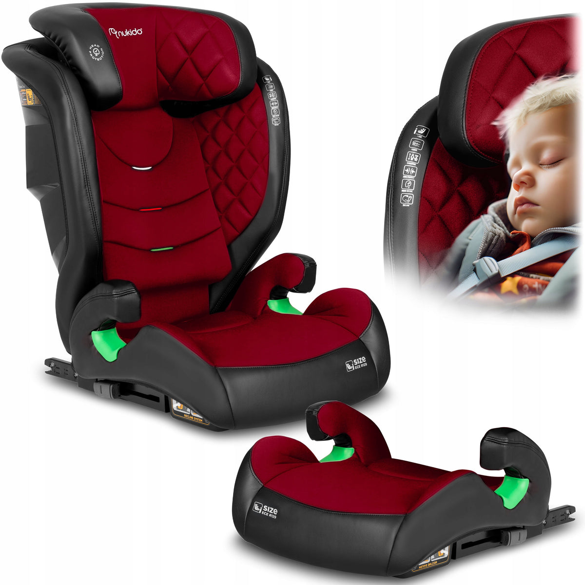 CAR SEAT 15-36KG ISOFIX NUKIDO LOUIS I-SIZE STAND