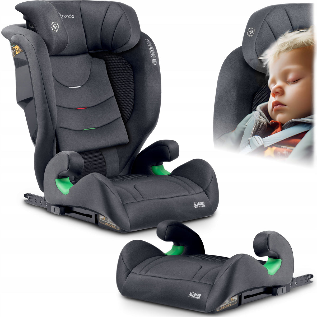 CAR SEAT 15-36KG ISOFIX NUKIDO LOUIS SOFT I-SIZE