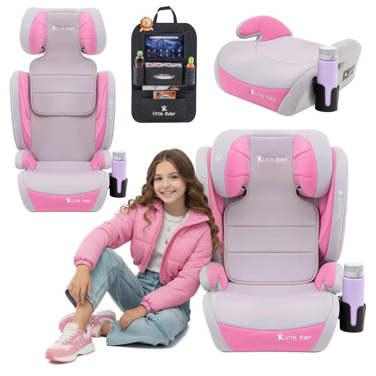 CAR SEAT 2in1 STAND 15-36kg LARGE 100-150cm i-Size +ORGANIZER
