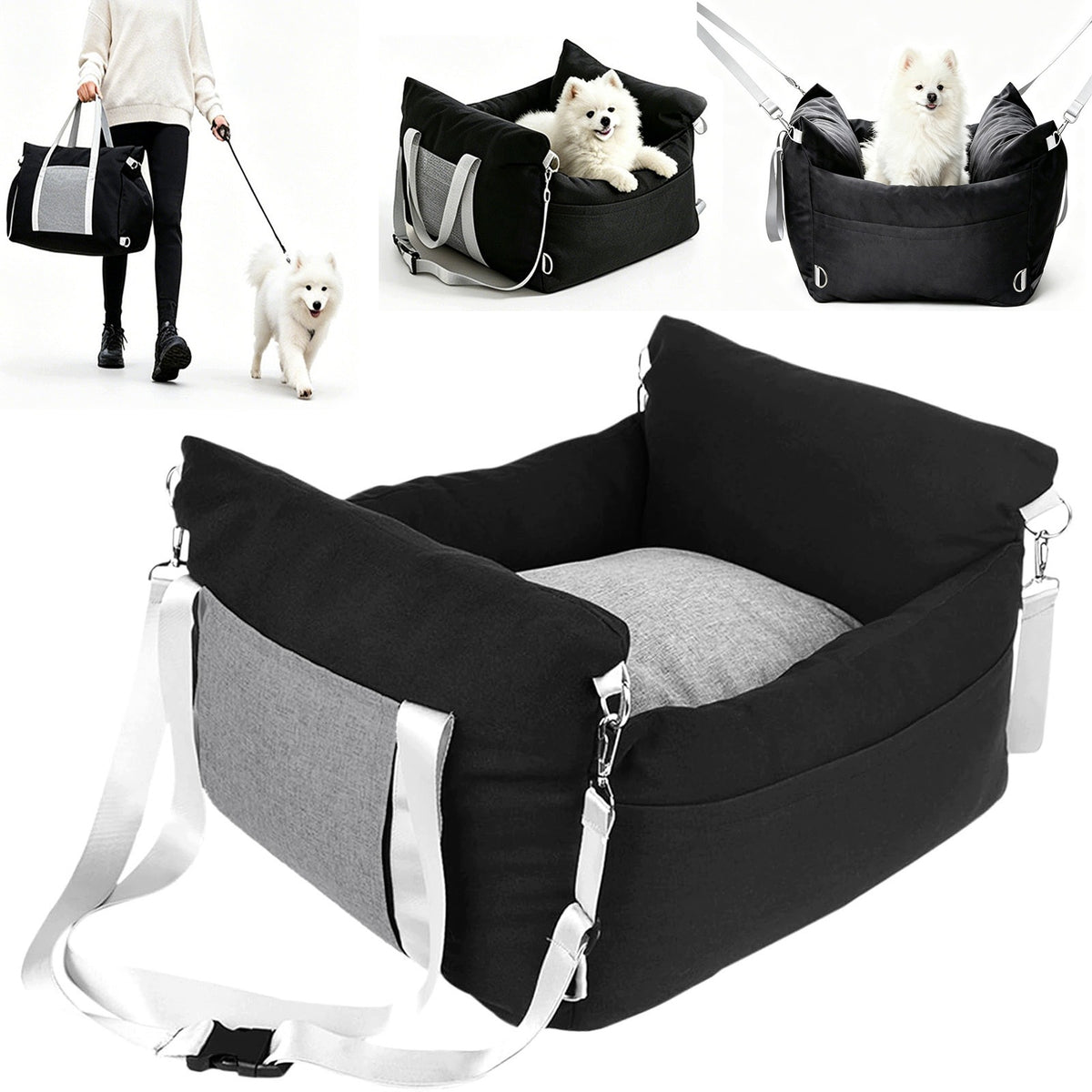 CAR SEAT CAT DOG TRANSPORTER FOR CAR WATERPROOF BED