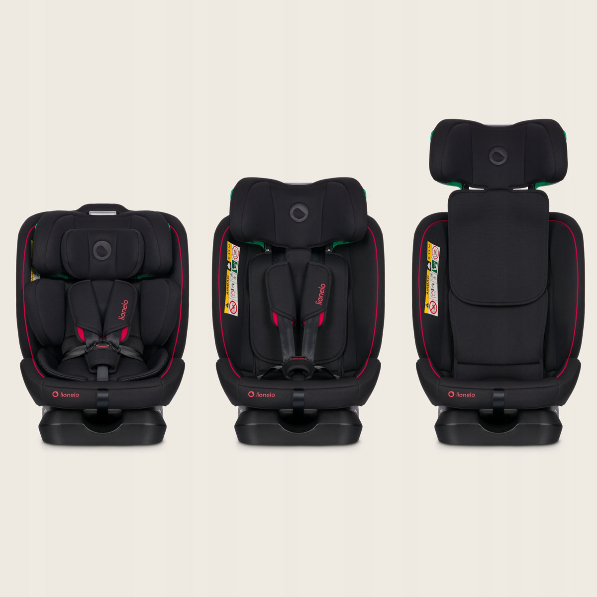 CAR SEAT FRONT REAR RWF FWF 40-150 CM 0-36KG LIONELO AART I-SIZE Packaging status original