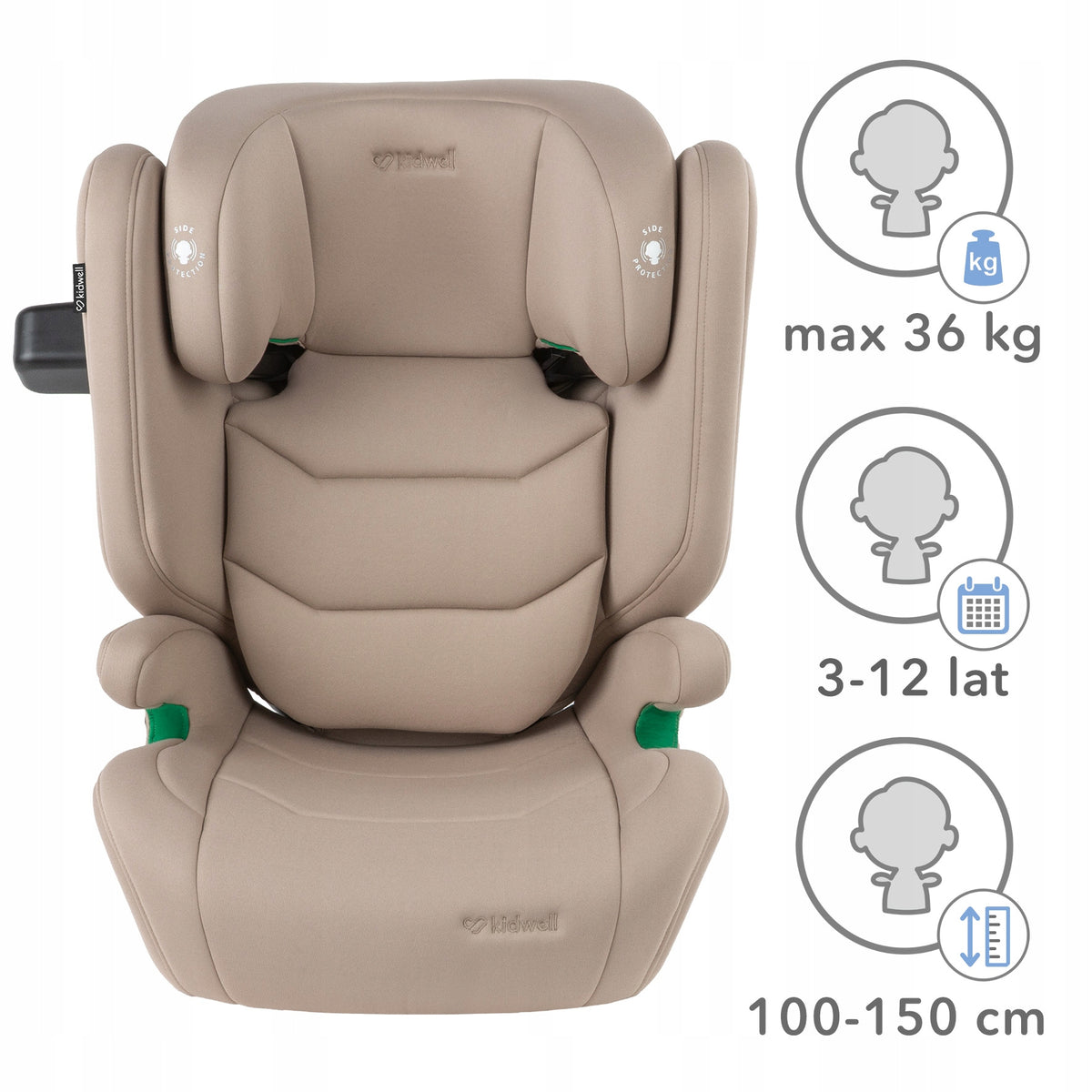 CAR SEAT KIDWELL TENDO 100-150 cm ISOFIX I-SIZE Brand Kidwell