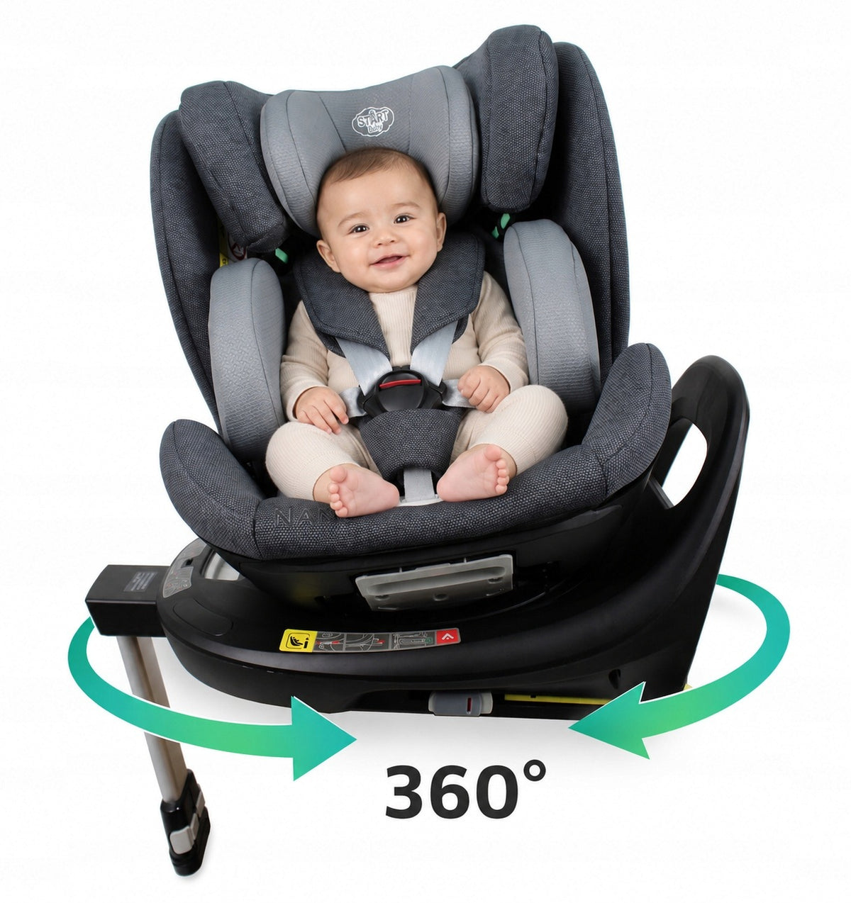 CAR SEAT START BABY NANO 0-36 I-SIZE ISOFIX SWIVEL ADJUSTABLE Manufacturer code ST11F/2S2