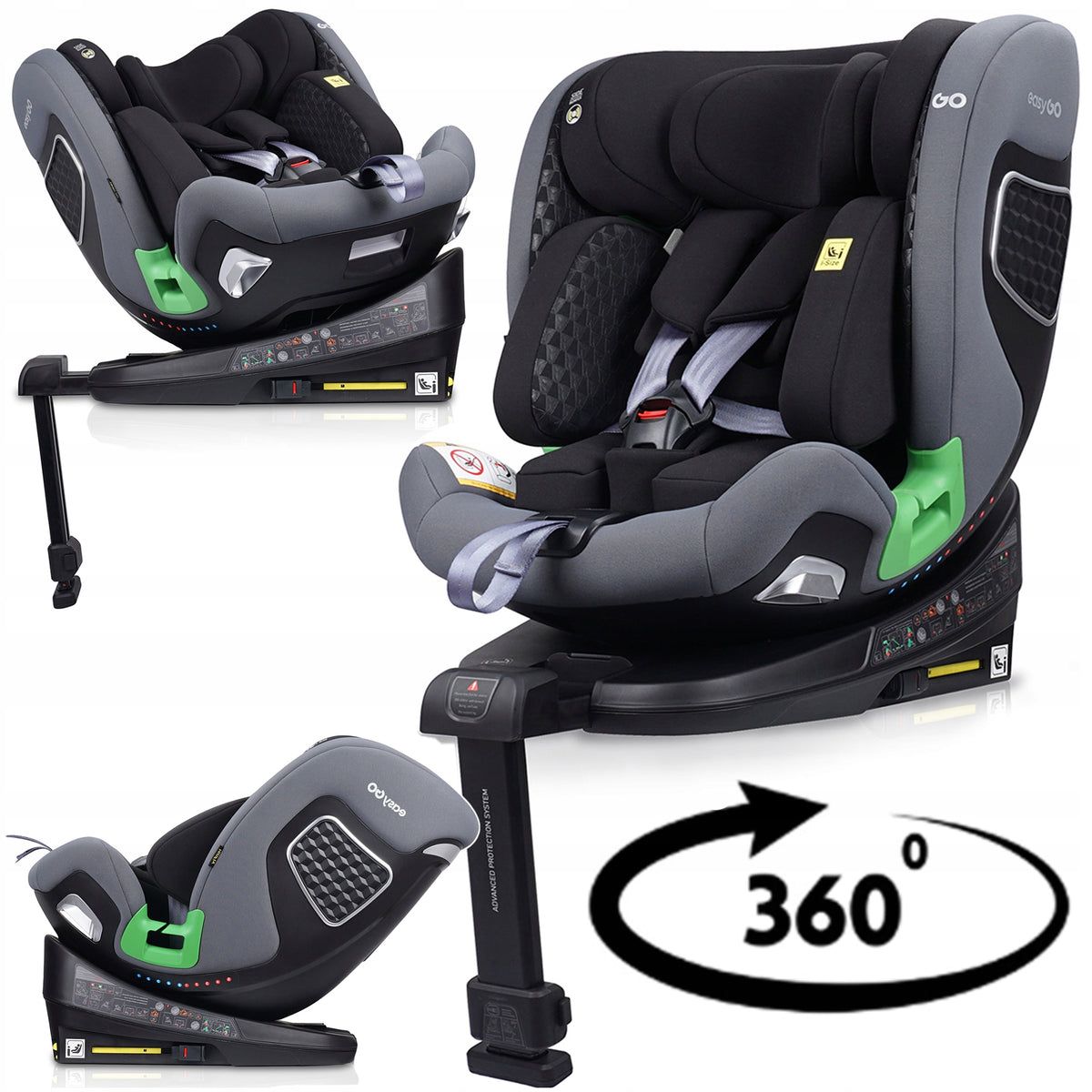 CAR SEAT i-SIZE ISOFIX SWIVEL PLATFORM RWF 40-150 CM 0-36 KG