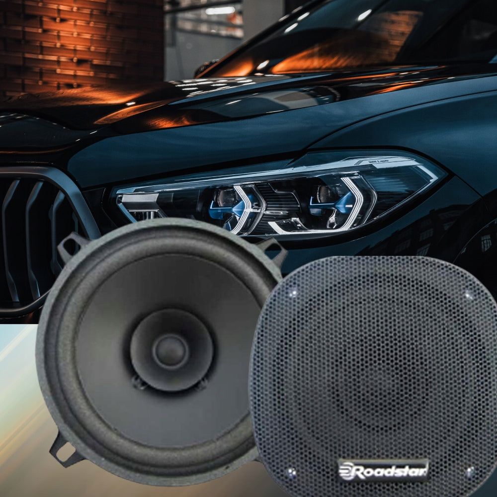 CAR SPEAKERS 50W 130MM 90DB 2 RDS 18000HZ ROADSTAR KIT PS-1315 Manufacturer no brand