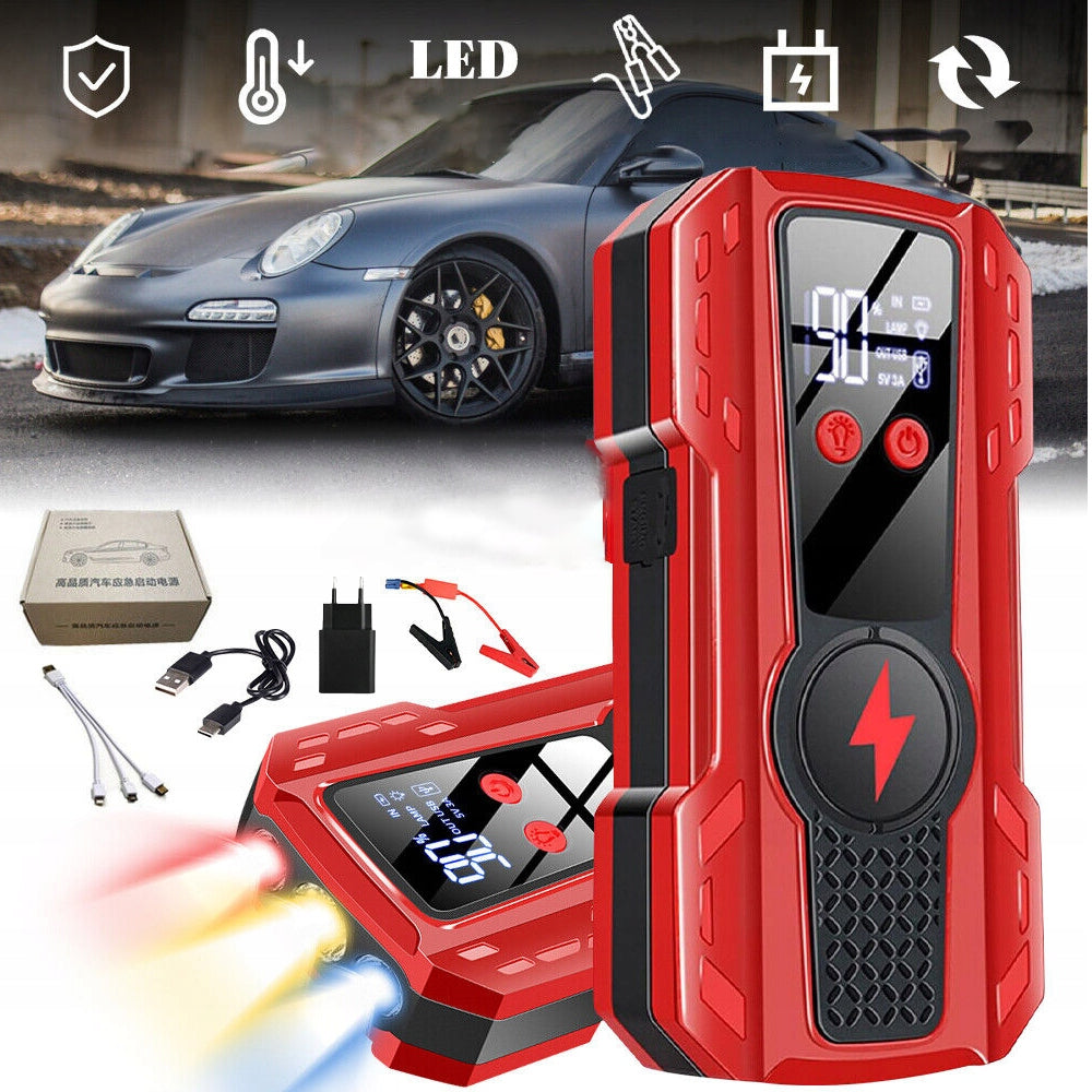 CAR STARTER 12V 500A 1000A 99900MAH DUAL USB LED SAUCE PORTABLE Brand Blow