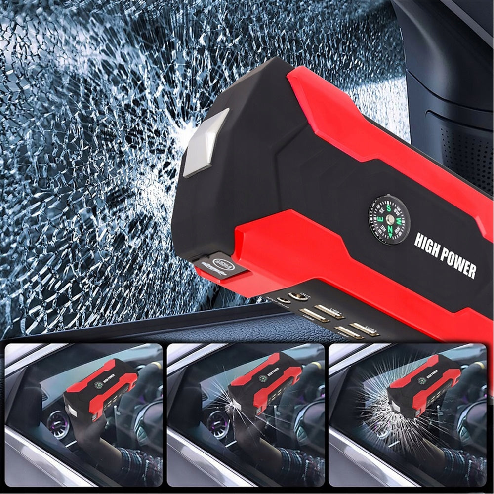 CAR STARTER 28000MAH POWERBANK+BATTERY CLIP WITH 3IN1 USB CABLE Product weight with unit packaging 0.94 kg