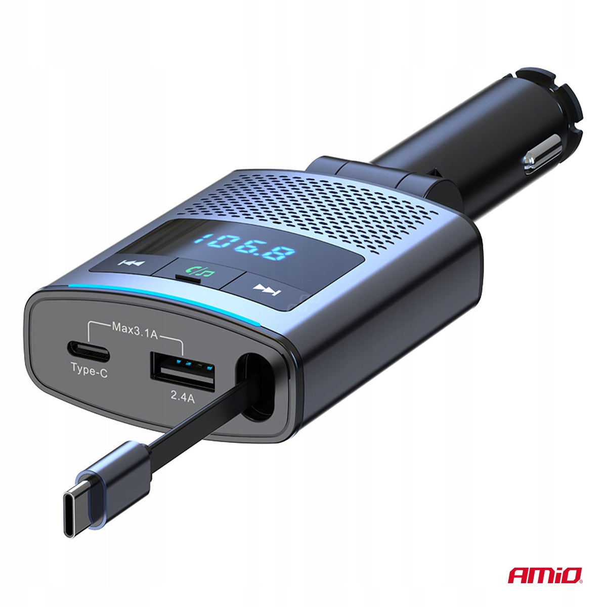 CAR TRANSMITTER FM 12/24V 04656/AMI Brand Amio