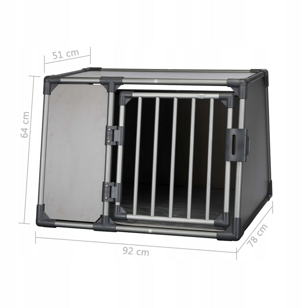 CAR TRUNK TRANSPORTER for Dog Aluminium TRIXIE L 92x64x78cm EAN (GTIN) 4011905393384