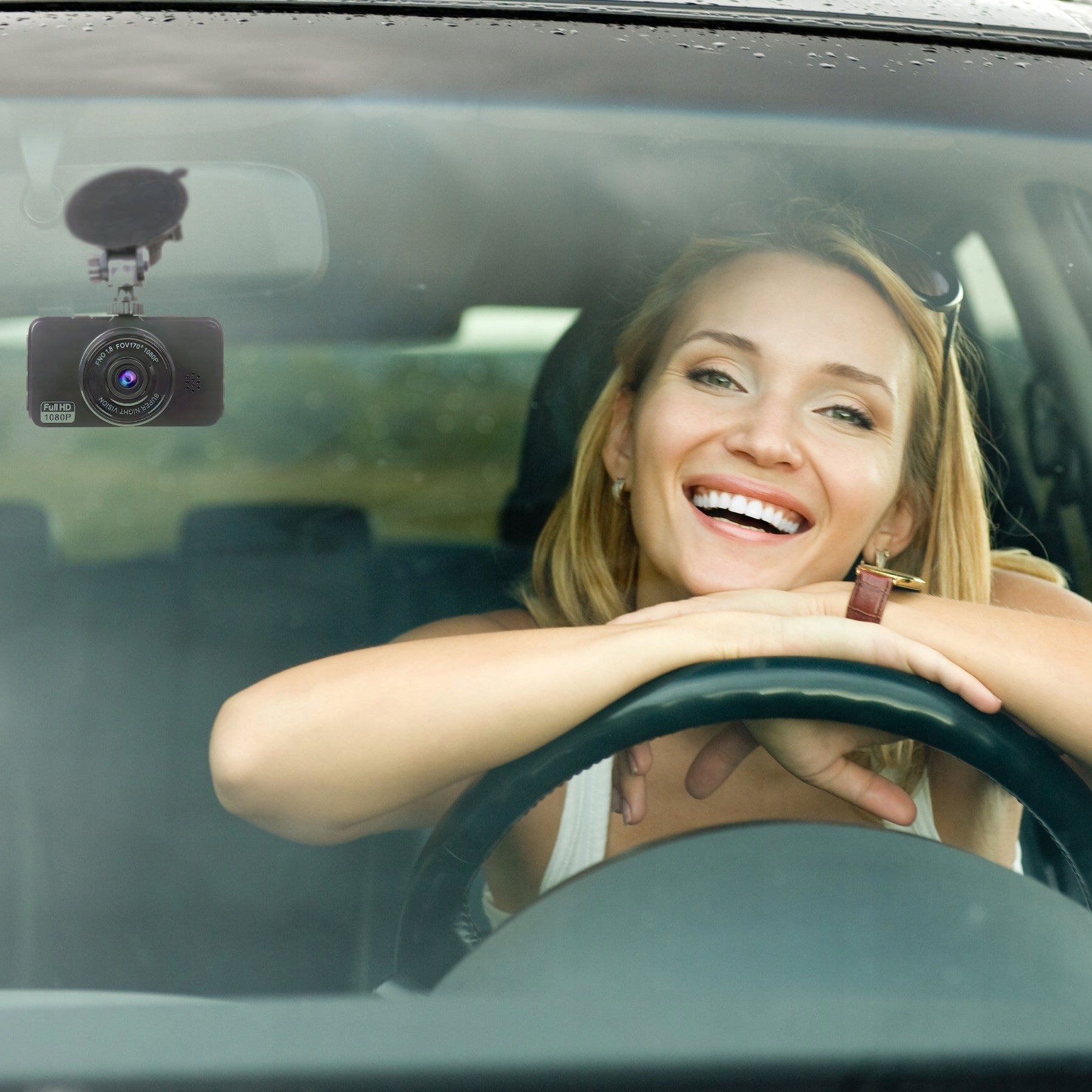 CAR VIDEO RECORDER CAR CAMERA QUALITY 2K HDR POLISH MENU Viewing angle 120°