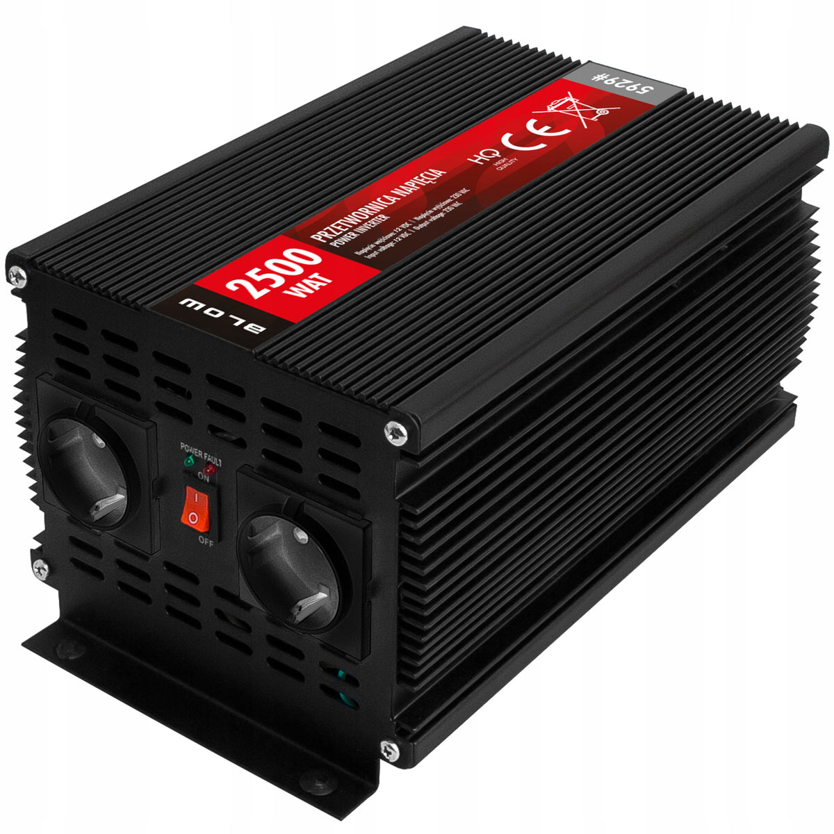 CAR VOLTAGE CONVERTER 5000W 2500W 12V 230V UNIVERSAL MOTORHOME