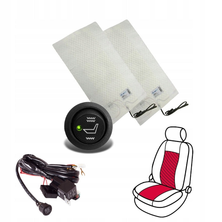 CARBON HEATING MAT HEATING UNDER THE UPHOLSTERY UNDER THE SEAT 12V 36-46°C