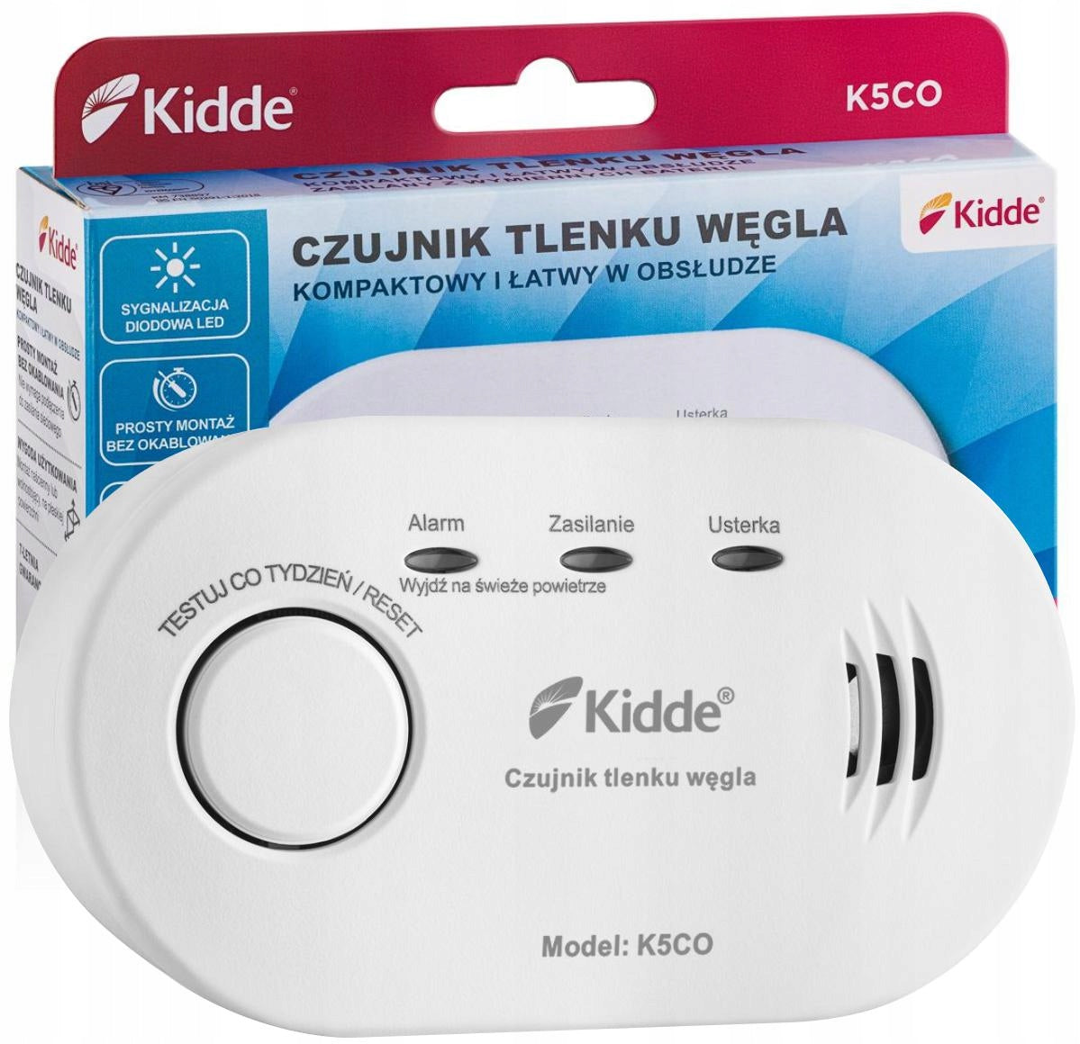 CARBON MONOXIDE SENSOR Kidde K5CO 10 YEARS OPERATION