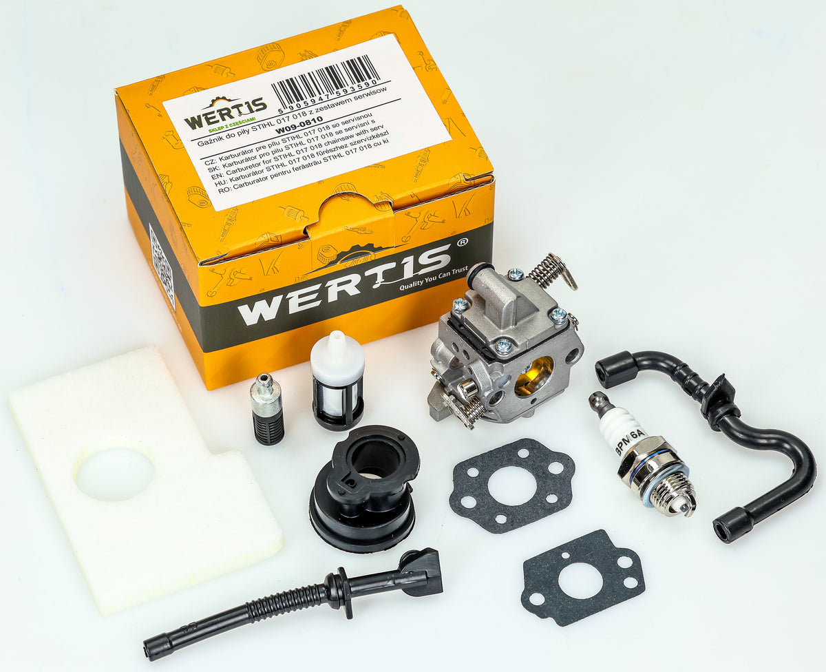 CARBURETOR FOR SAW STIHL MS180 017 018 MS170 type ZAMA - SET FILTERS CANDLE Packaging status original
