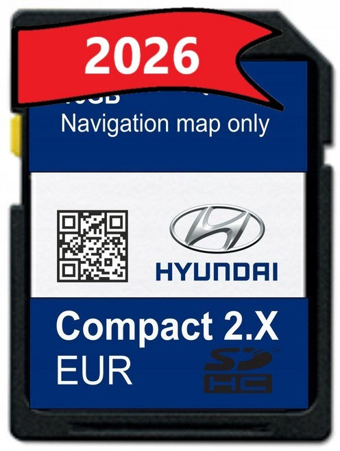 CARD MAP HYUNDAI 2X i20 SANTA FE TUCSON EUROPE 2026