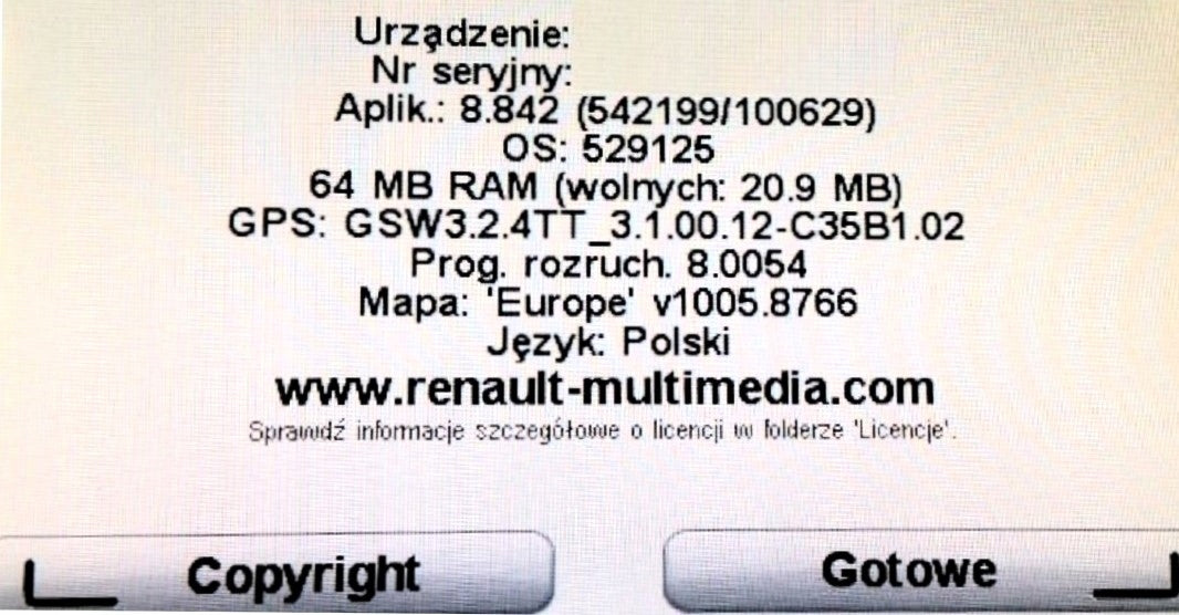 CARD MAP RENAULT CARMINAT TOMTOM 11.65 2026 SPEED CAMERA TIME REPAIR --:--- Model Megane Clio Laguna Scenic Espace Koleos