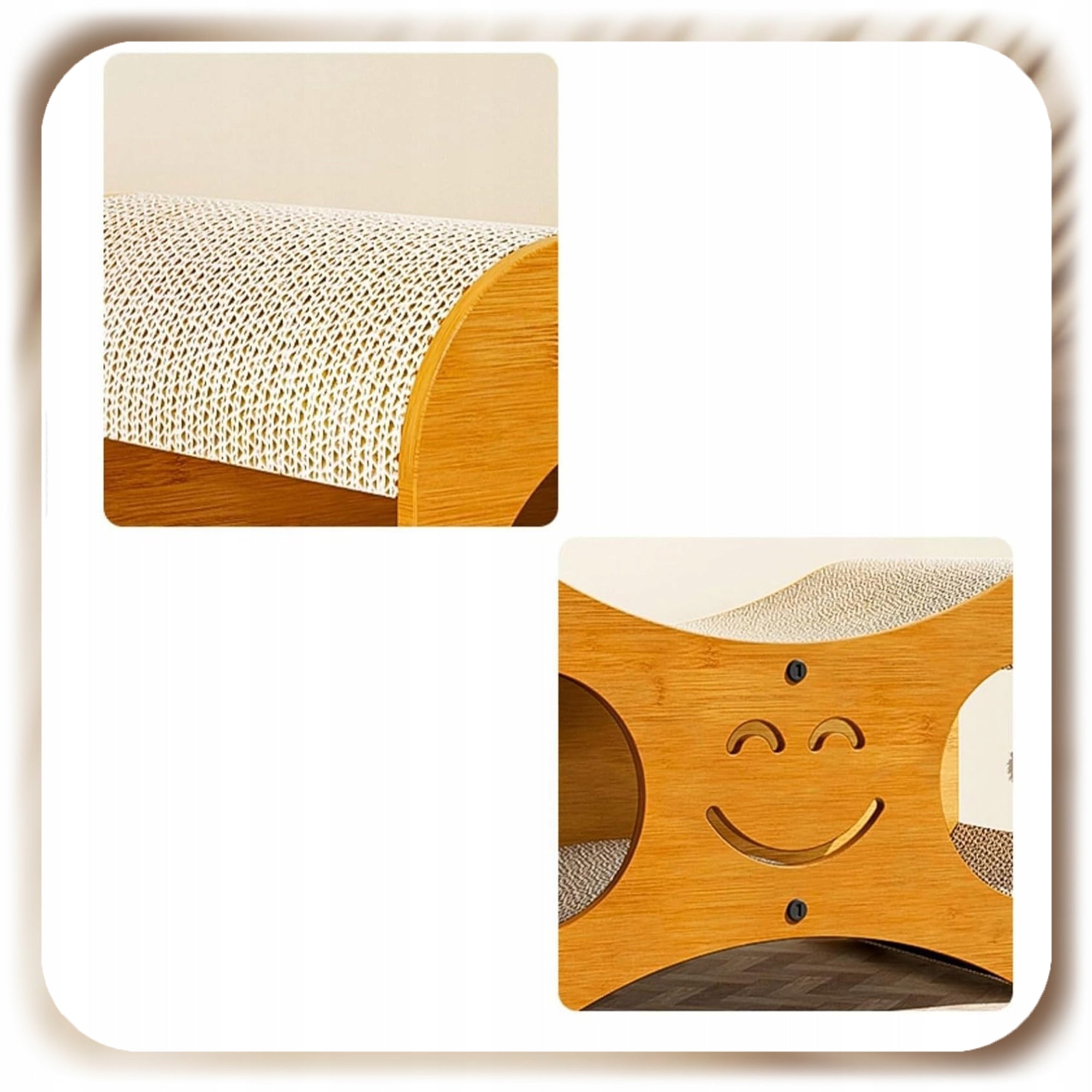 CARDBOARD HOUSE BOOTH CAT SCRATCHER SCRATCHING CARDBOARD BED WITH BALL Manufacturer code 007159