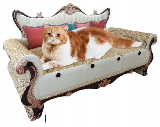 CARDBOARD SCRATCHER FOR CAT SOFA BED CARDBOARD SOFA DECKCHAIR 60x27x33 CM Manufacturer code DRAPAK-01-LN