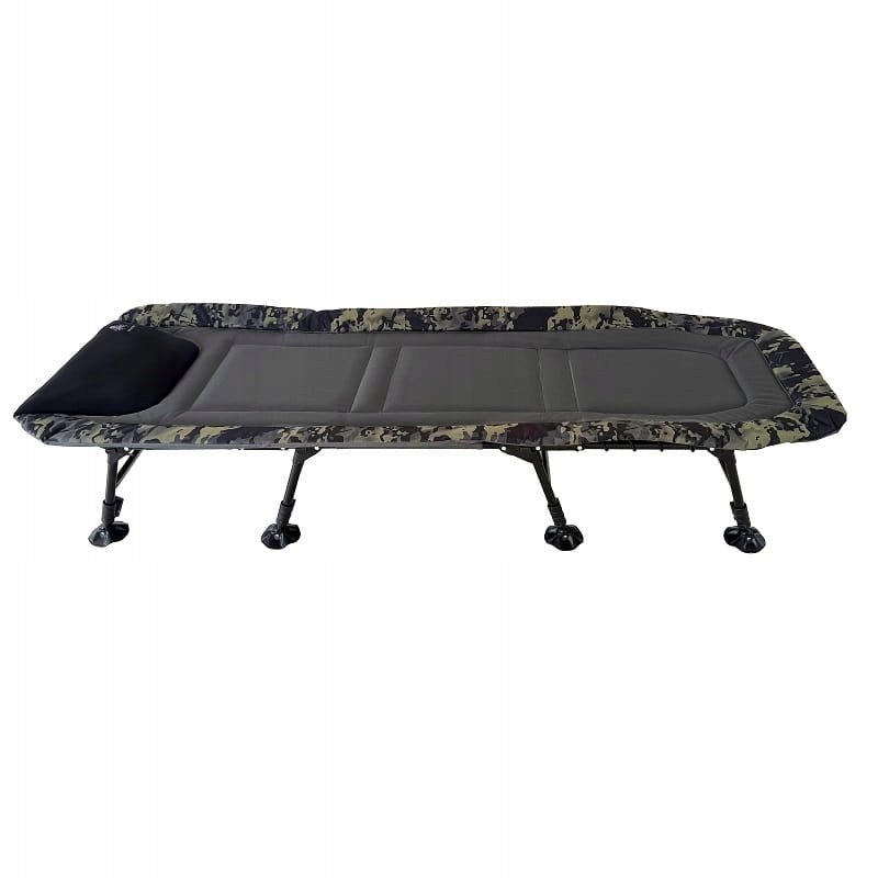 CARP BED LARGE FISHING FOLDING 150KG KRAKEN 8 FIELD LEGS 195X70 Packaging status original