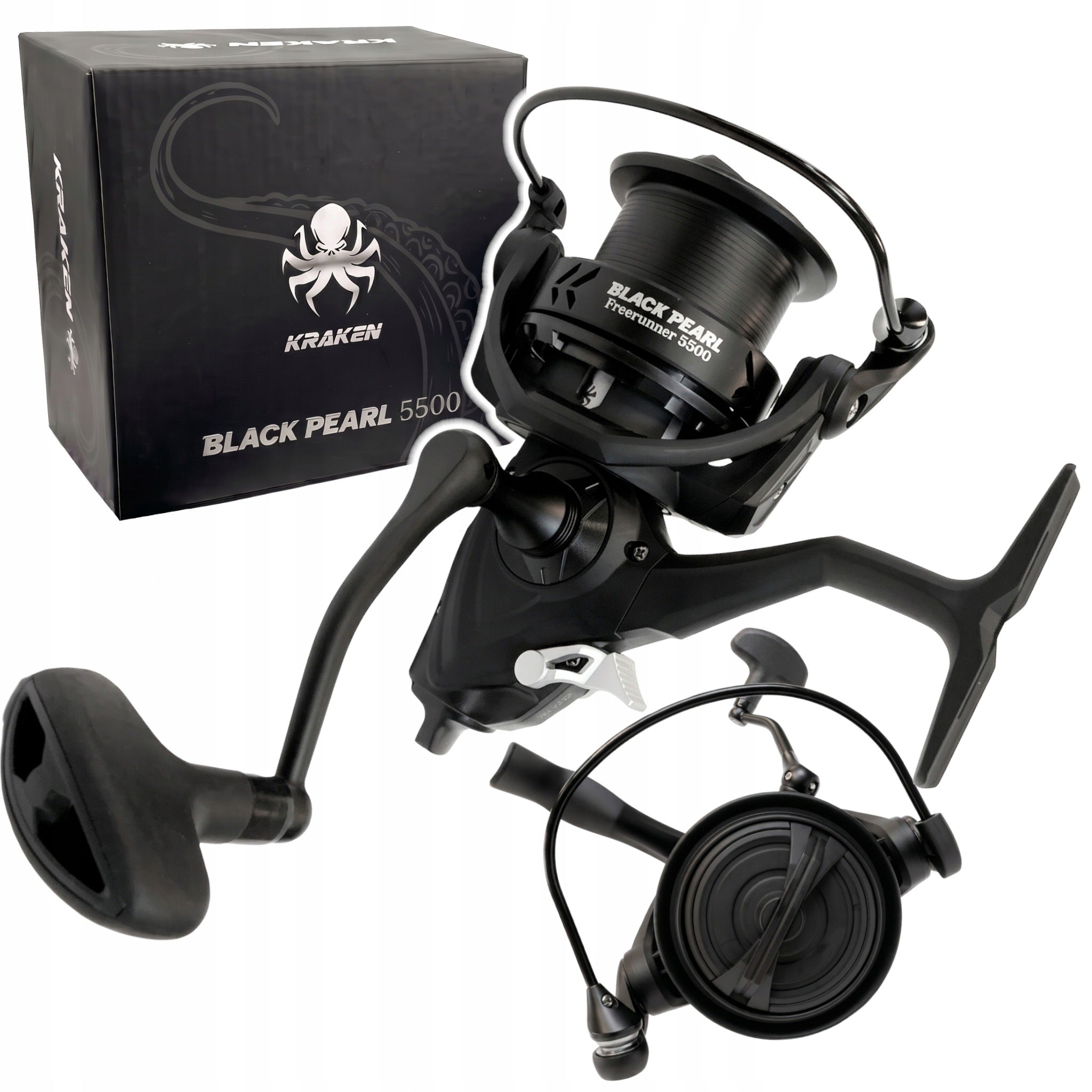 CARP FEEDER REEL WITH FREE GEAR KRAKEN FREE RUNNER 5500 PRO