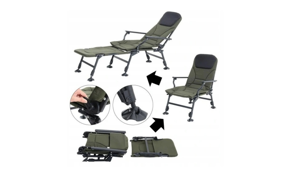 CARP FISHING BED CARP FISHING CHAIR STRONG UP TO 160 kg FOLDING Manufacturer code FOTEL WEDKARSKI
