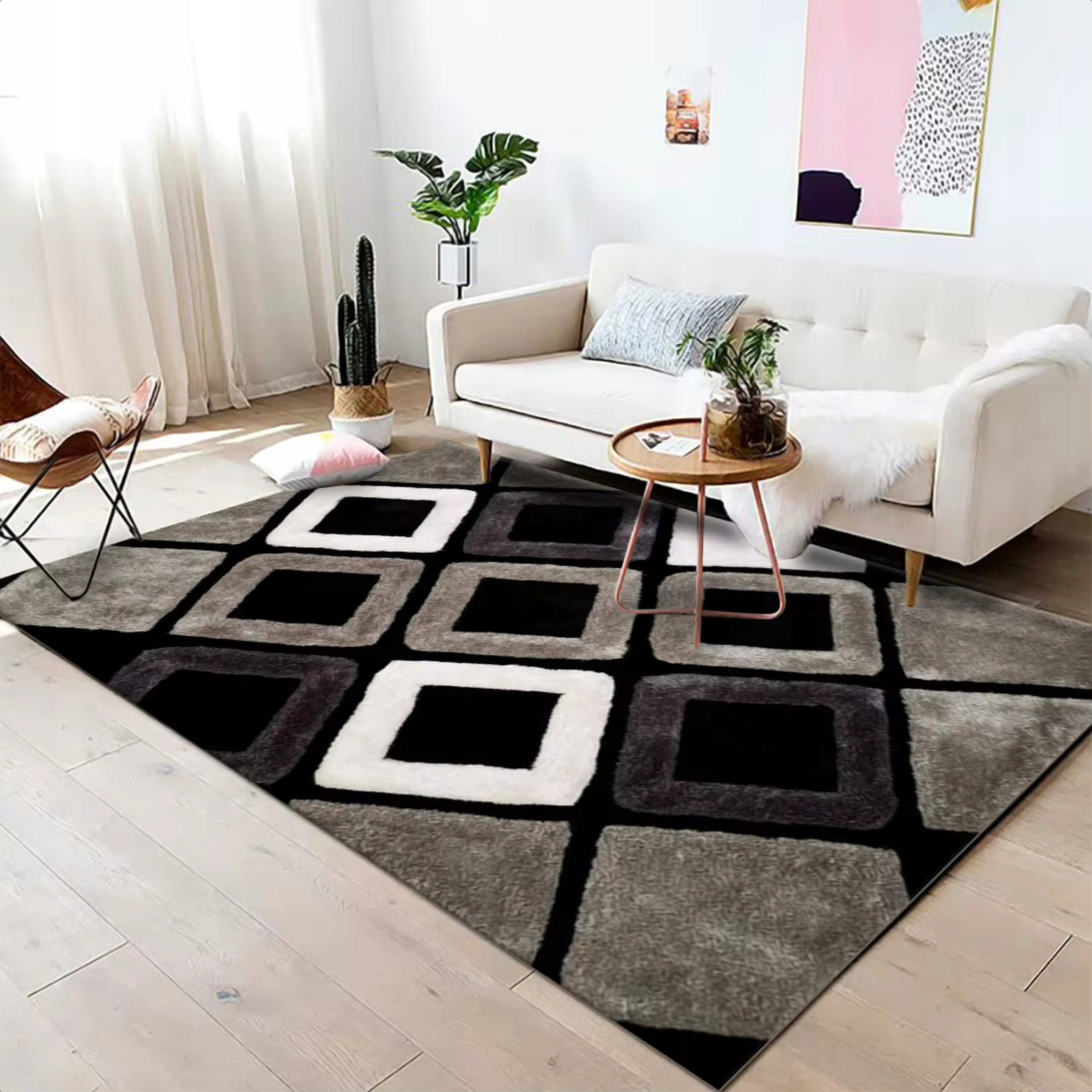 CARPET 200X300 BROWN-BLACK FOR LIVING ROOM BEDROOM ROOM NON-SLIP BCF Packaging status original