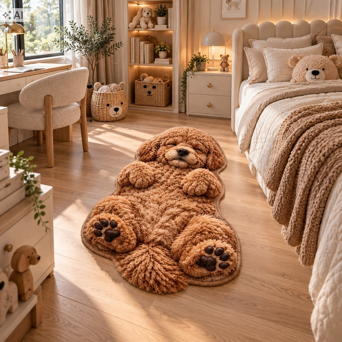 CARPET DOG 3D 120X60 FOR CHILDREN'S ROOM LIVING ROOM PREMIUM FOR GIFT SOFT Brand no brand