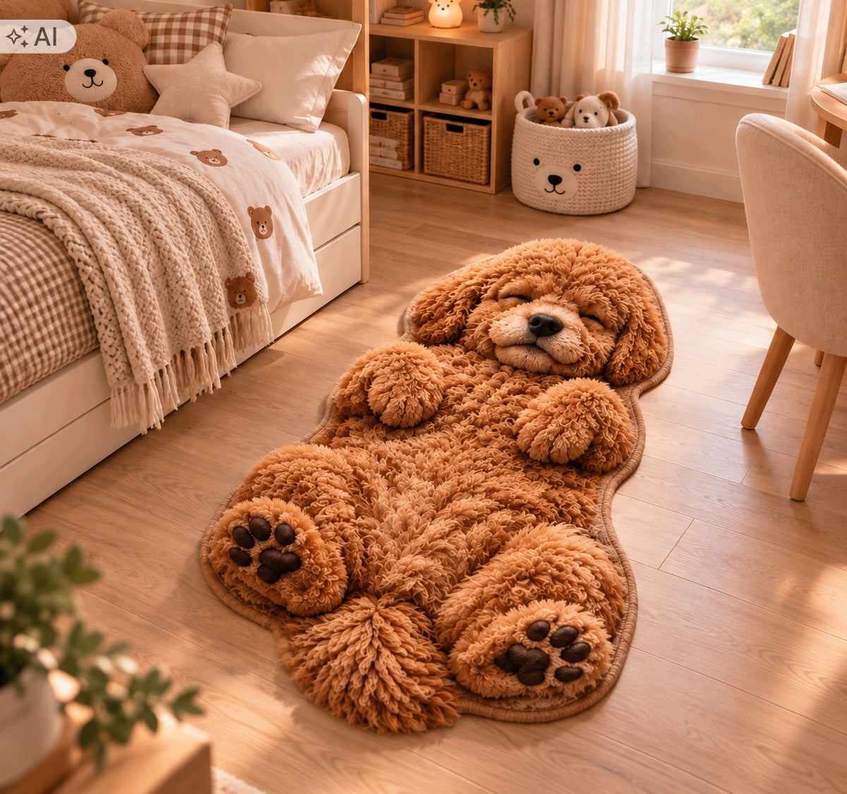 CARPET DOG 3D 120X60 FOR CHILDREN'S ROOM LIVING ROOM PREMIUM FOR GIFT SOFT Manufacturer code DYWK_458 60X120