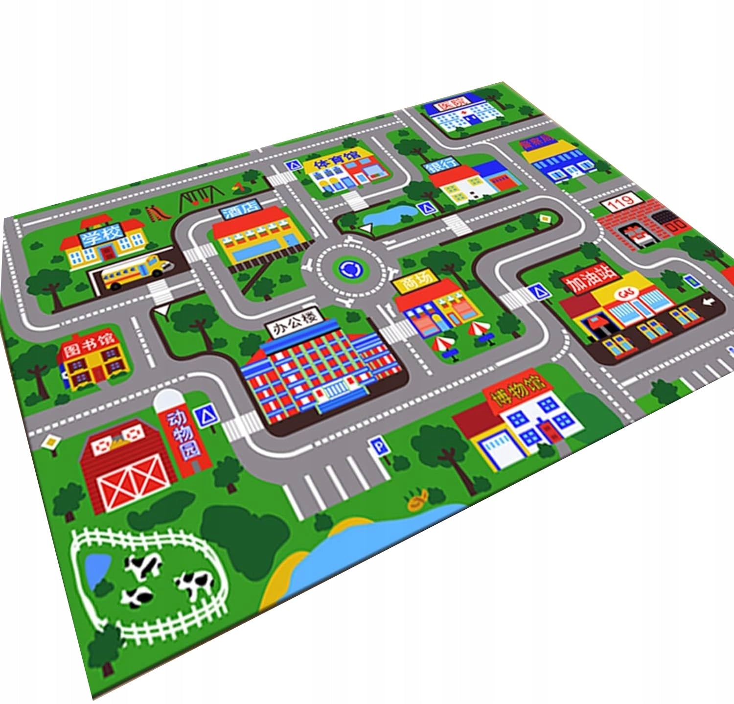 CARPET MAT WITH STREETS CITY ROAD TO PLAY FOR CHILDREN STREET Brand 7&7