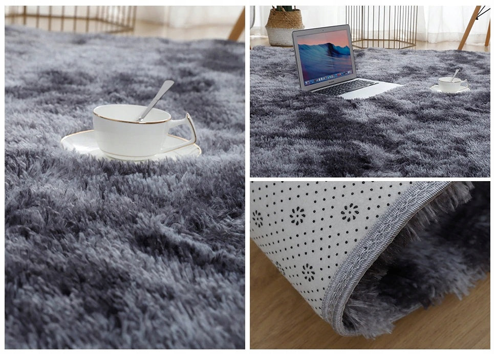 CARPET PLUSH DARK GREY SOFT SHAGGY THICK HAIRY 300x200CM FURRY EAN (GTIN) 5904890437340
