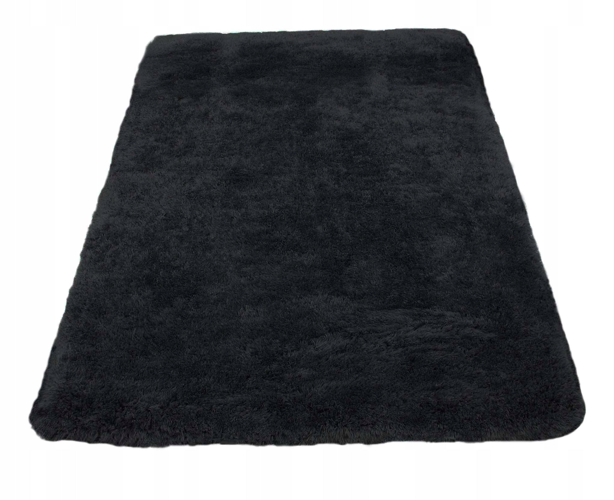 CARPET PLUSH SOFT BLACK FLUFFY FOR WASHING SOFTI PLUSH 140x200cm Manufacturer code Elsimone Softi
