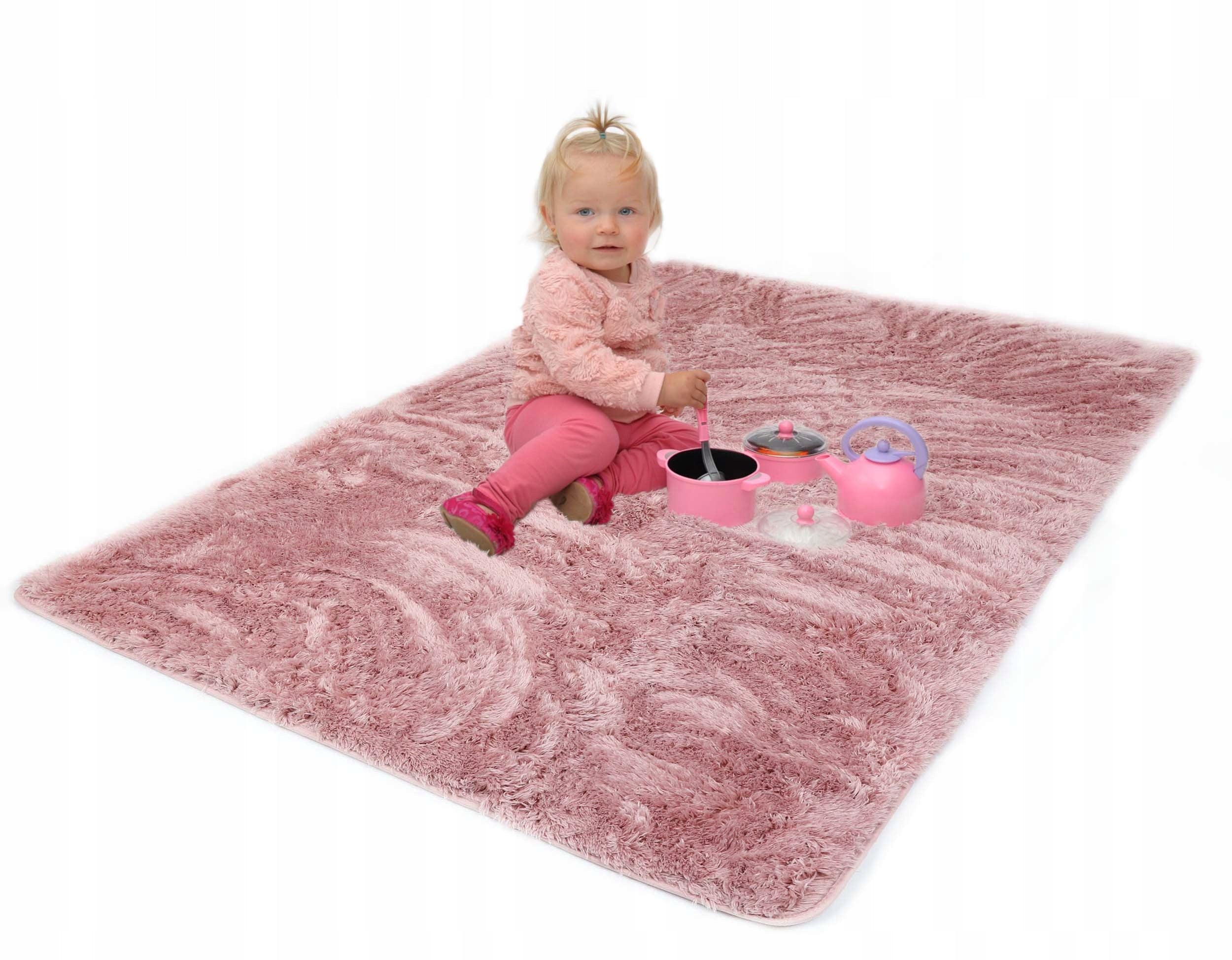 CARPET PLUSH SOFT FOR WASHING FOR GIRLS POWDER 80x150cm SOFTI