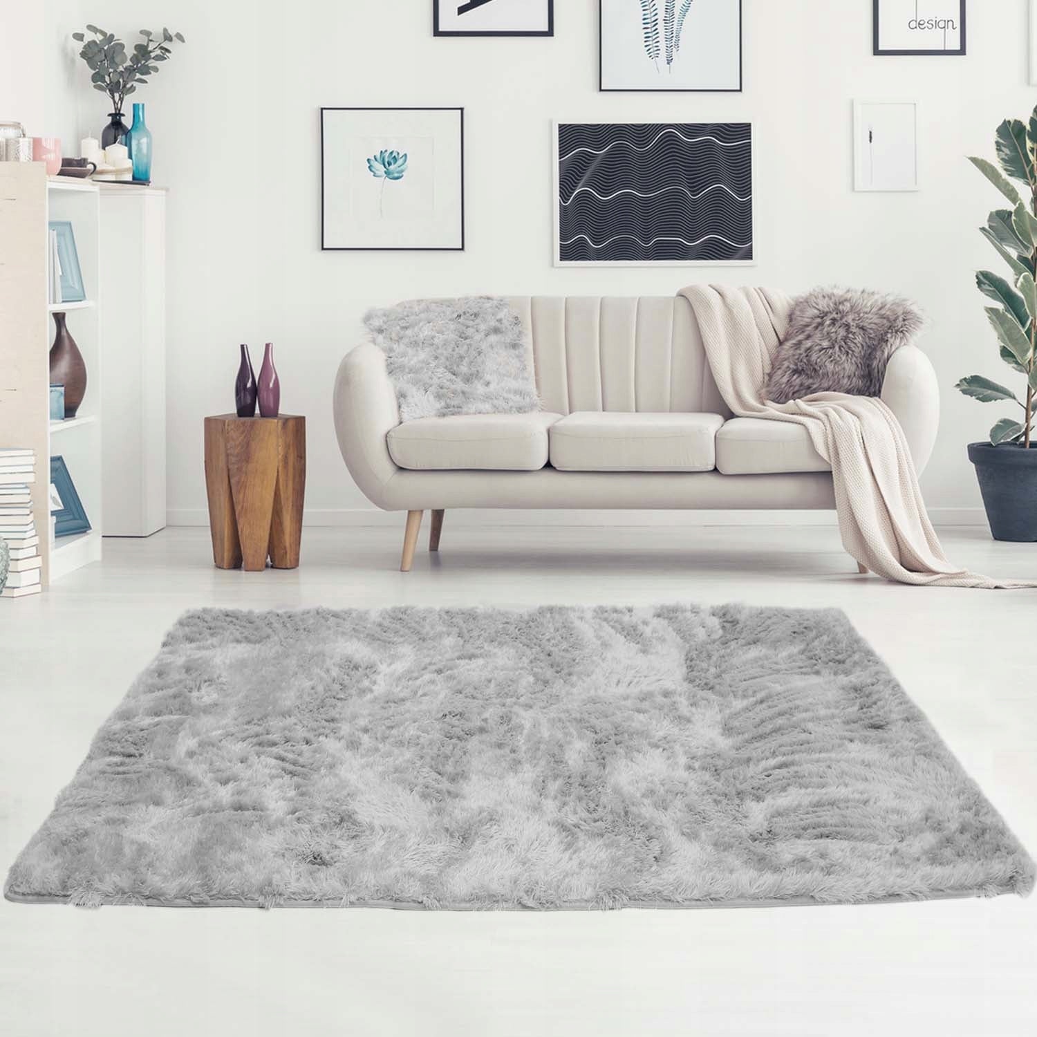 CARPET PLUSH SOFT SHAGGY ANTI-SLIP 140X200 FOR WASHING Assorted Colors Manufacturer code 008501