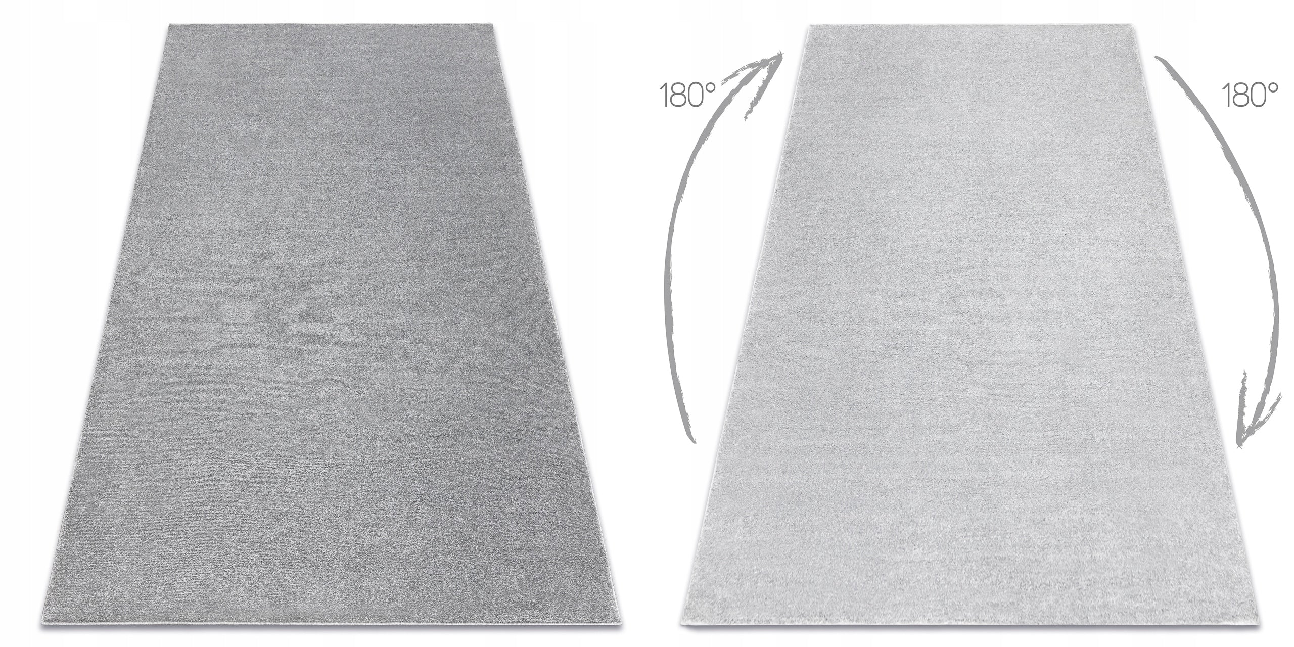 CARPET SOFTY smooth 200x290 cm GREY UNIFORM Manufacturer code AF877