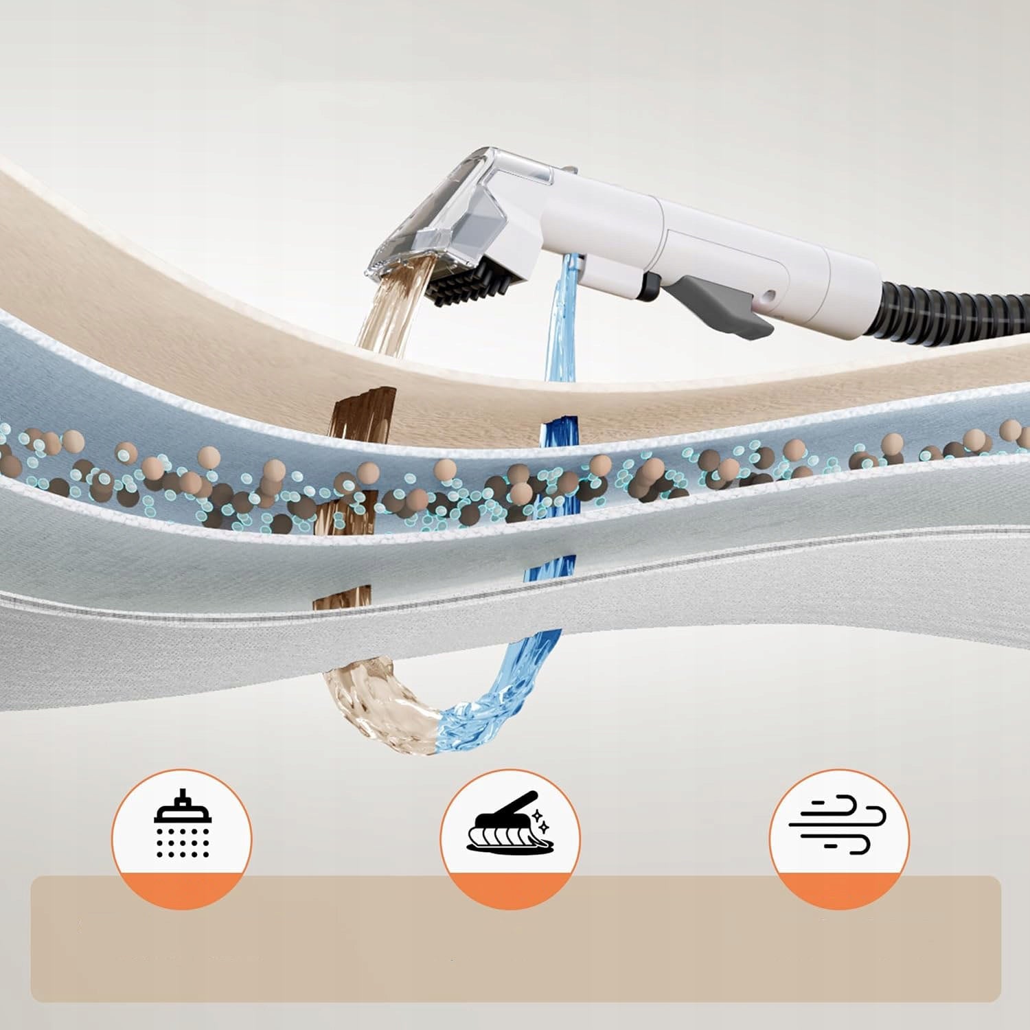 CARPET UPHOLSTERY WASHING VACUUM CLEANER 13KPA 450W WET DRY Manufacturer code C313KPA