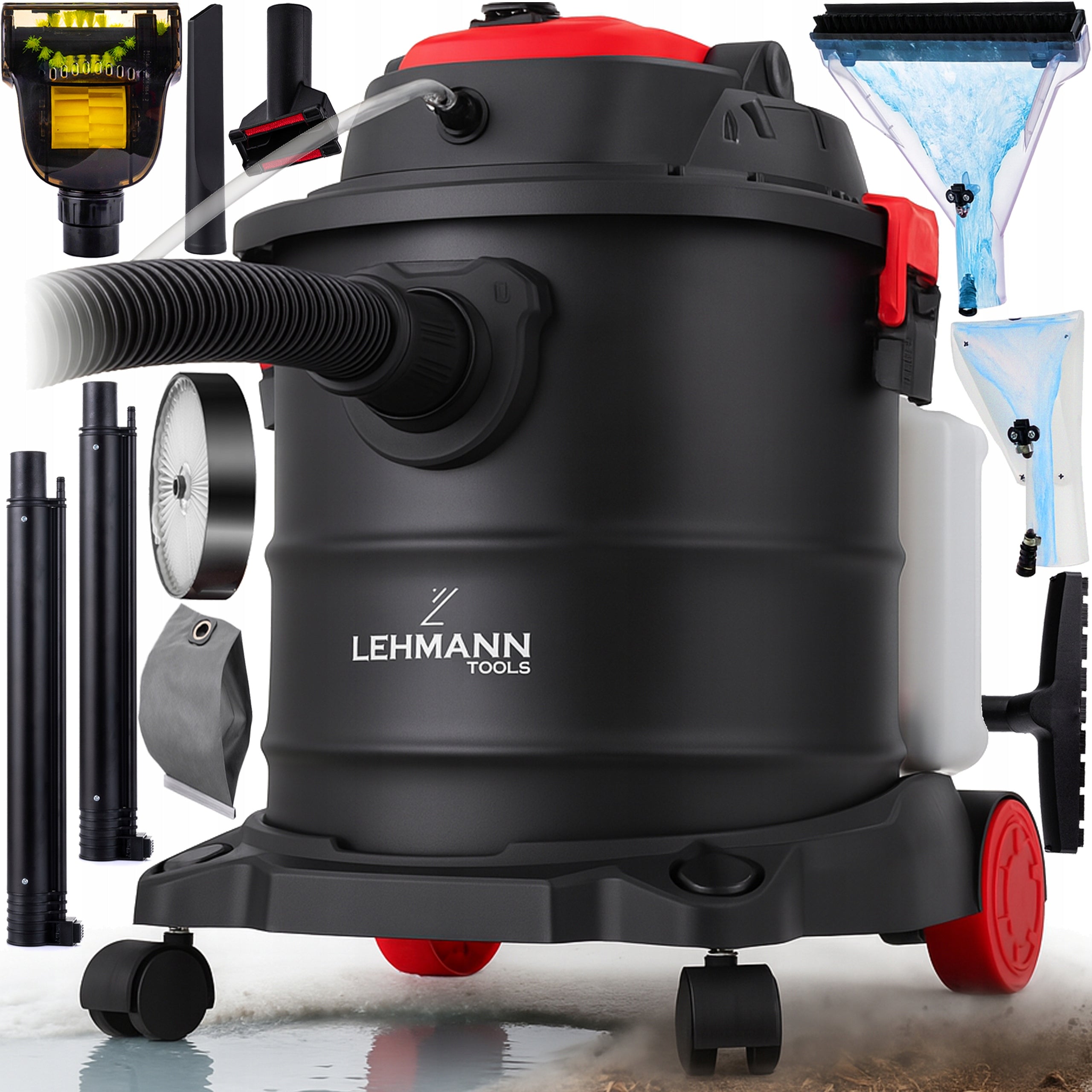 CARPET UPHOLSTERY WASHING VACUUM CLEANER WET DRY LAUNDRY SET 2000W