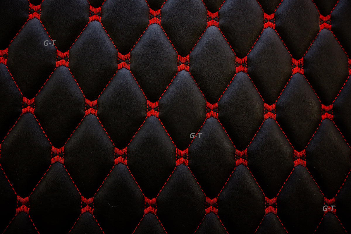 CARPETS RUGS QUILTED DIAMONDS DAF XF 106 FROM 2017 TO 2021 R BLACK-RED EAN (GTIN) 5903699313152