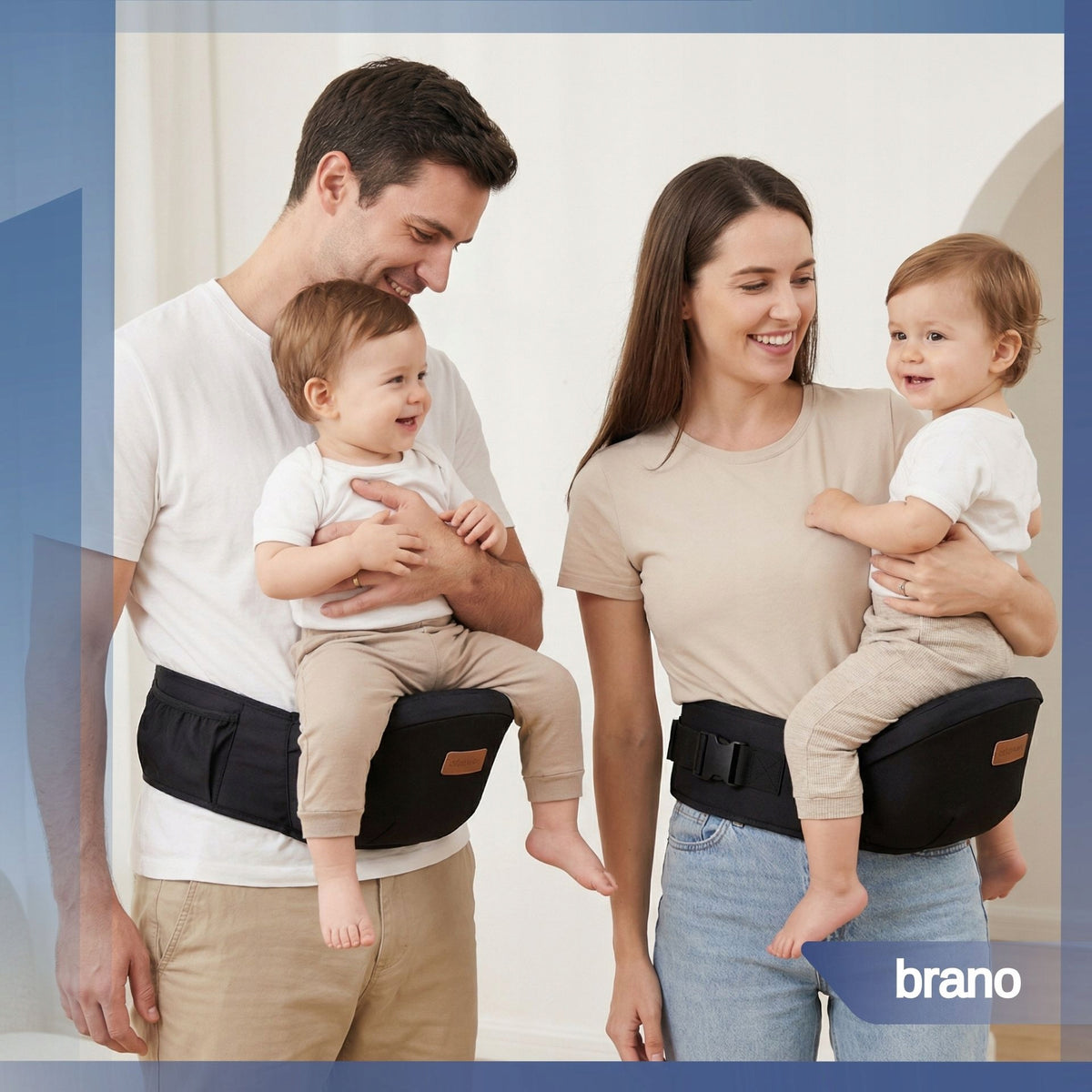 CARRIER HIP CARRIER FOR BABY SEAT NAVY BLUE ADJUSTABLE 120cm Manufacturer code Granite Blue