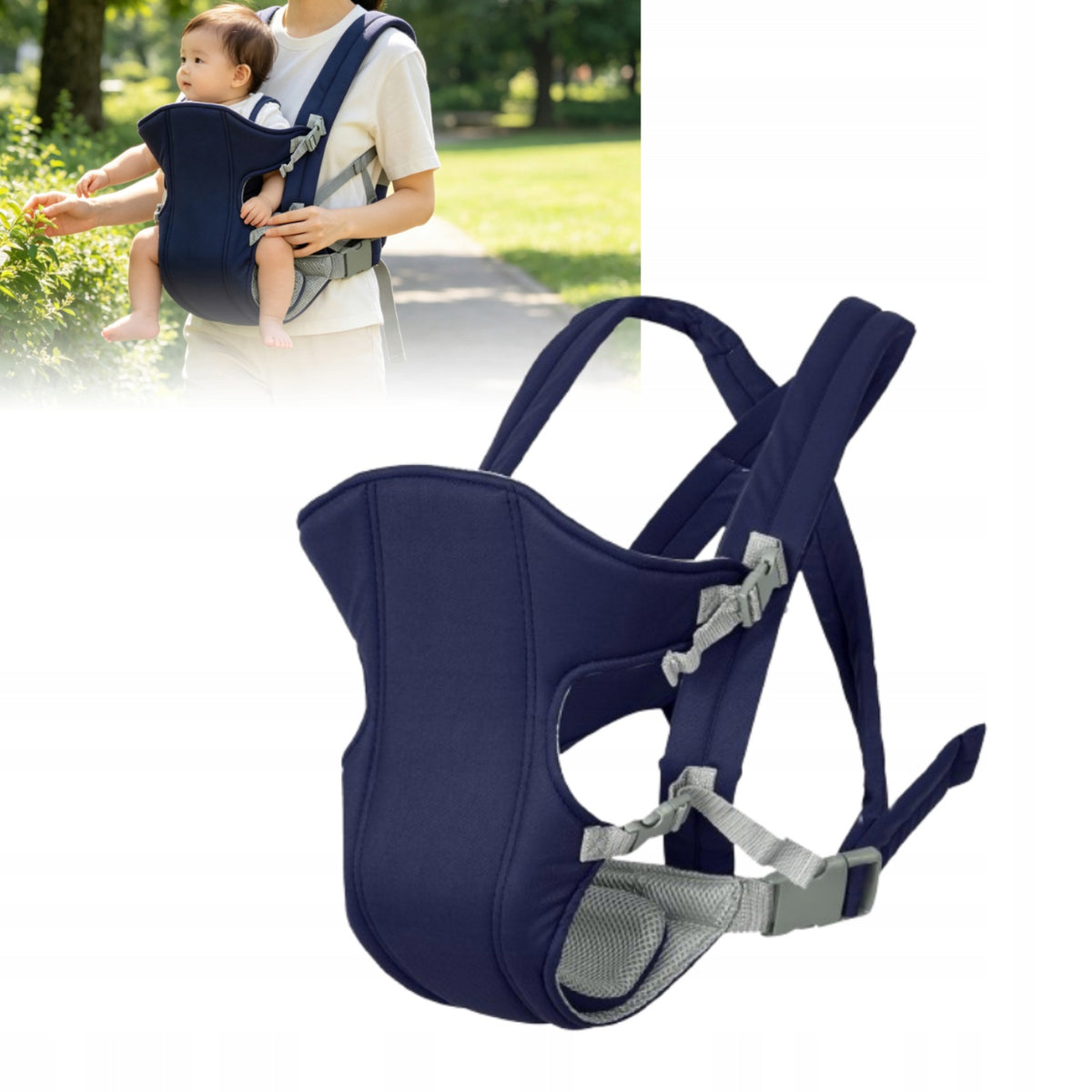 CARRIER HIP SEAT 3IN1 INFANTS AND TODDLERS BACKPACK NAVY BLUE